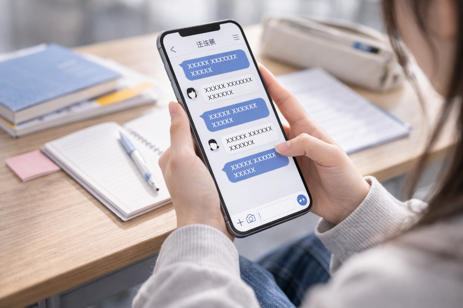 メッセージ・連絡機能の画面イメージ